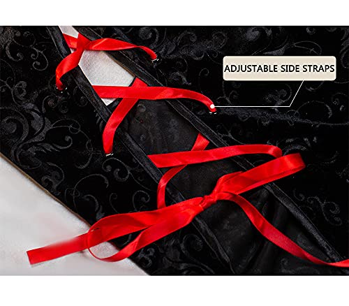 Weisincos Sexy Chinese Cheongsam Dress Anime Cosplay Lingerie For Women Qipao Babydoll Costume (Black) #TOP4