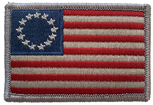 Tactical Betsy Ross Flag Patch (Subdued-Silver)