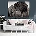 Produktbild Love+djl Leinwand Malerei Schwarzweiß-Lions Kopf an Kopf-Leinwand-Kunst-Malerei Poster und Drucke Scandinavian Cuadros Wall Art Bild for Wohnzimmer ##BB (Size (Inch) : 10X15cm no Frame)