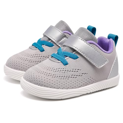 Image of MORENDL Toddler Sneakers Baby Boys & Girls Barefoot Shoes Lightweight Breathable Walking Running Tennis Athletic Sport Shoes