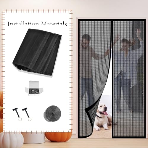 Moustiquaire automatique pour bloquer les insectes sans percer le mur - 8