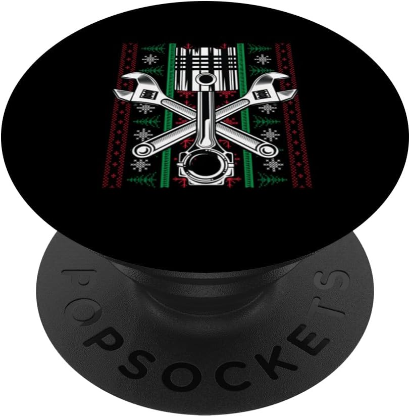 Auto Mechanic Tools Ugly Christmas | Xmas New Year PopSockets Standard PopGrip