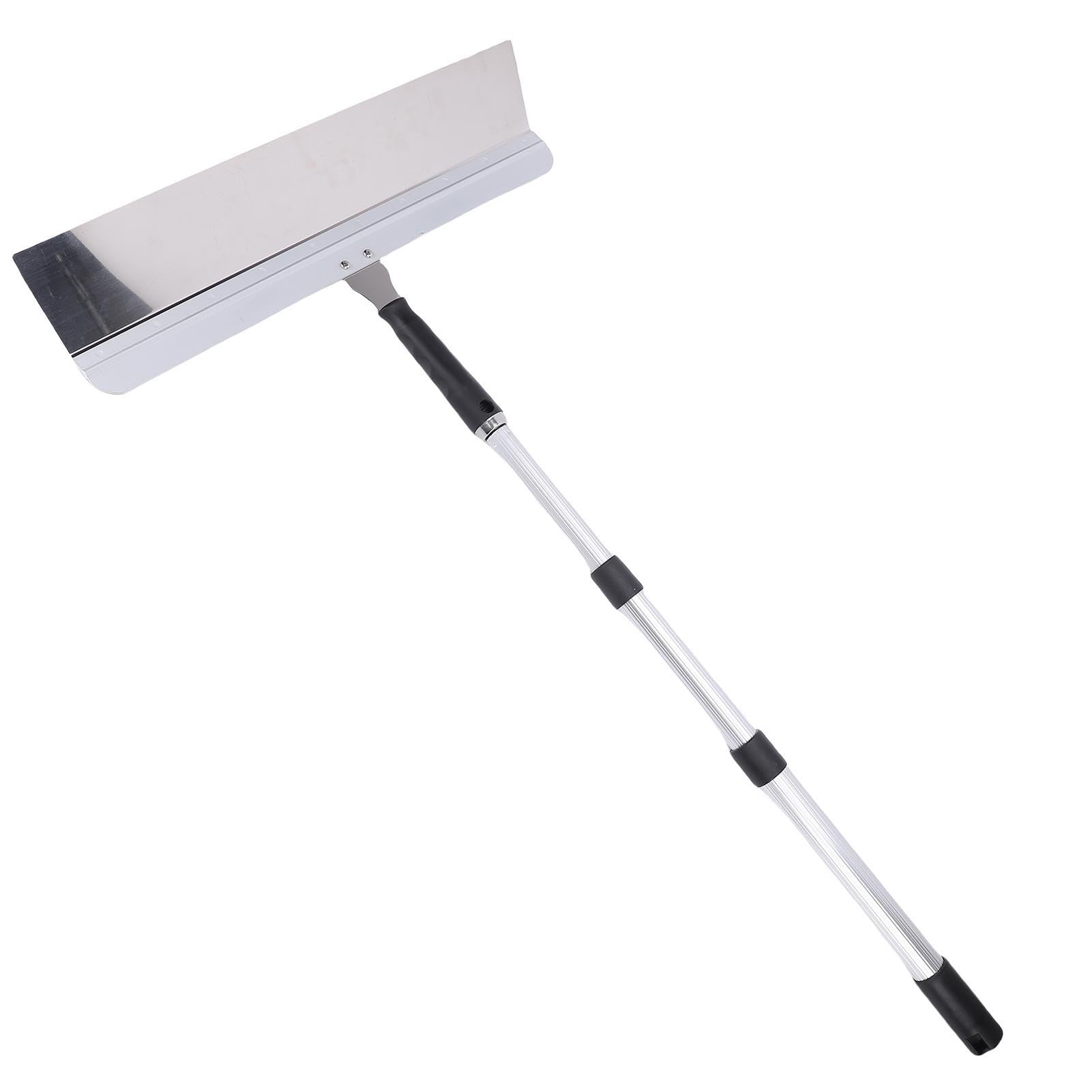Fabater Herramienta de Nivelación de Pisos de Cemento, Paleta de Enyesado de 20" con Varilla Ajustable para Pavimentación de Mortero y Raspado de Paredes