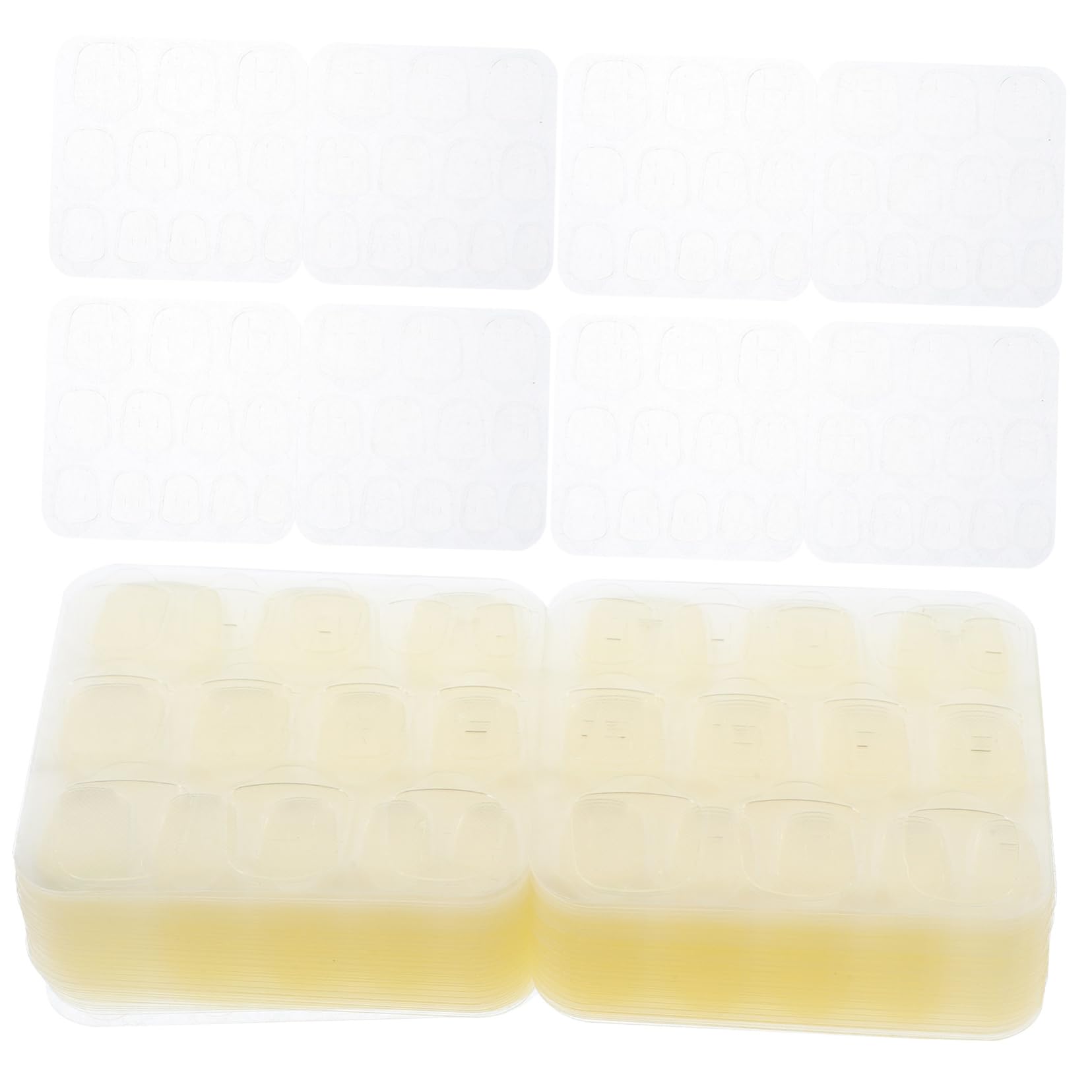 FOMIYES Double Side Nail Sticker Tabs 50 Sheets Press Nail Adhesive for Women Girls
