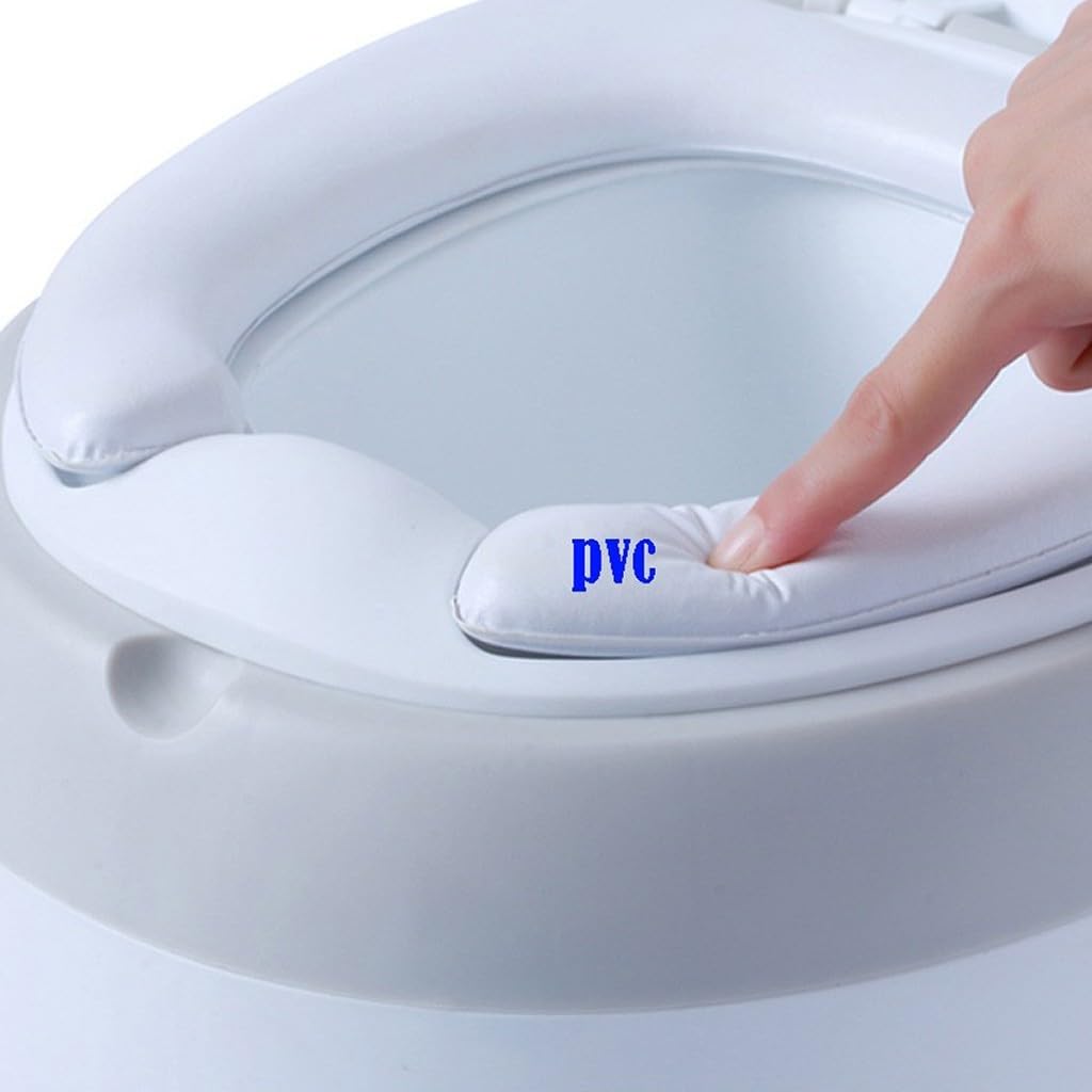 Kinder Großer Töpfchentrainingssitz mit PVC/PU-Kissen für 1 10 Jahre alte Nachahmung Erwachsenentoilette Rosa/Grau Design für Mädchen