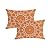 Jartinle Fall Orange Outdoor Pillow Covers 12x20 Waterproof Mandala Bohemian Accent Lumbar Throw Pillow Covers for Patio Garden Couch Hippie Room Decor