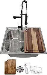 Cuba Gourmet 50x40cm Inox 304 Com Torneira Gourmet e Tábua