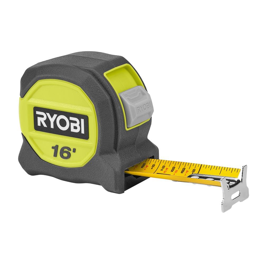 Mètre ruban compact RYOBI 4,6 m boîtier vert haute visibilité - 6
