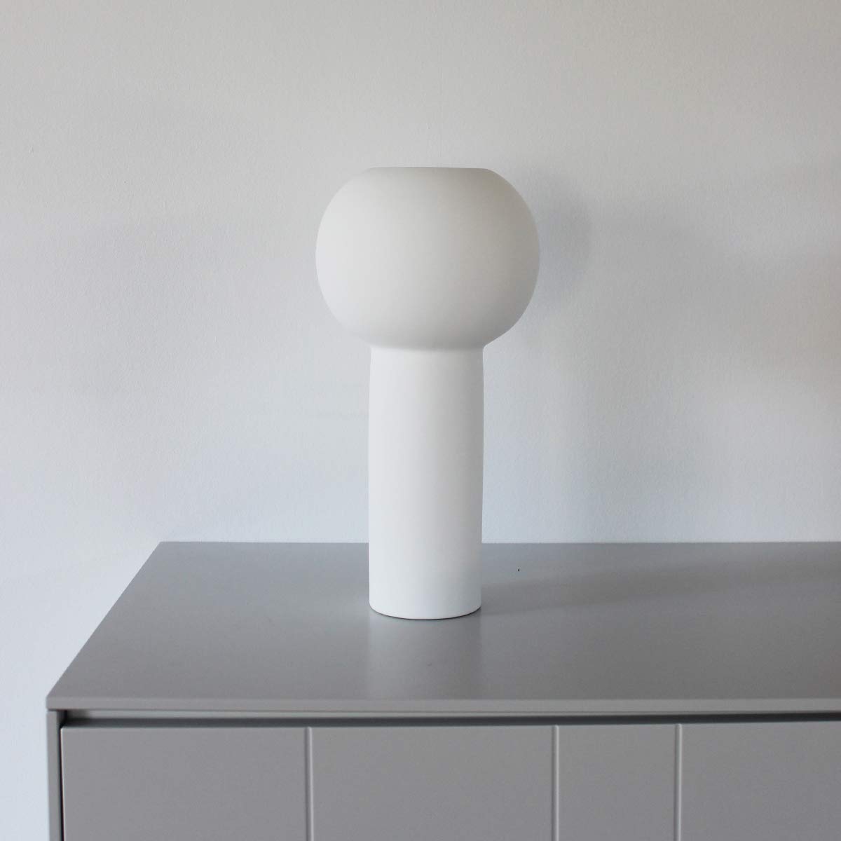 Cooee Design Pillar Jarrón de 32 cm, Color Blanco