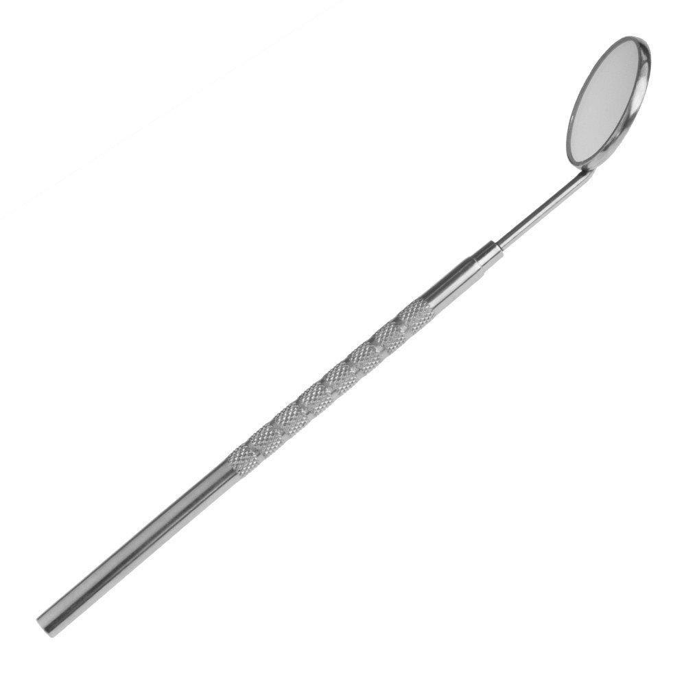 May Inspektionsspiegel nicht vergrößernd 29mm Gr. 9 | Großer flacher Kontrollspiegel aus Edelstahl. Sterilisierbar, autoklavierbar und mit rutschfestem Griff für Heimwerker.