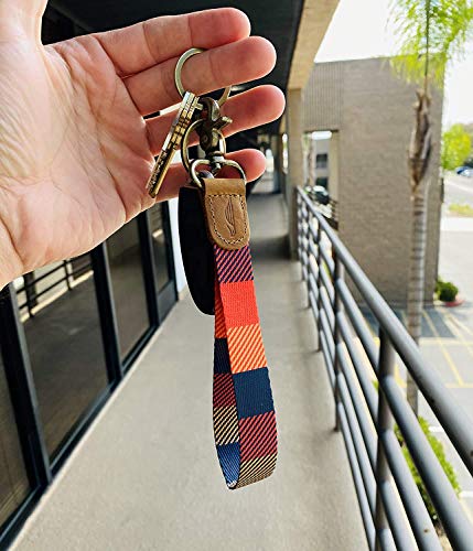 Image of POCKT Keychain Wristlet for Women and Men, Cute Wrist Lanyard for Keys, Short Key Chain Strap for Car Keys, Wallet, ID Badge & Phone | Autumn