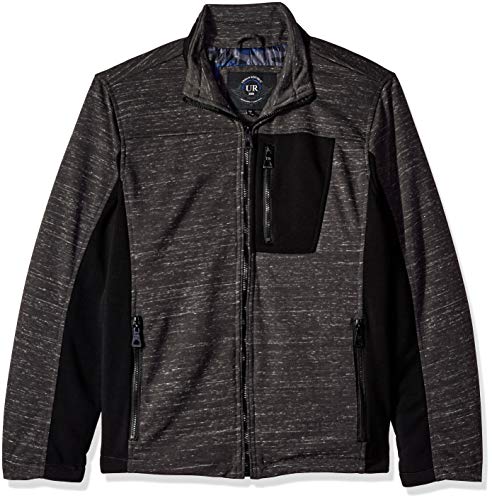 Urban Republic Mens Melange Jersey Jacket, Gray, L