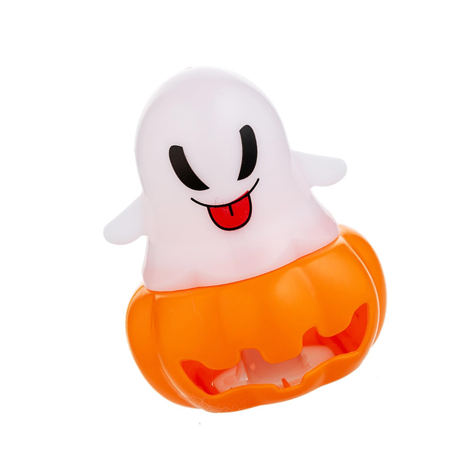 Msioytog Halloween Ghostly LED Light Glowing Pumpkins with Flameless Decorative Night Lamp for Party Home Decoration Halloween Lights