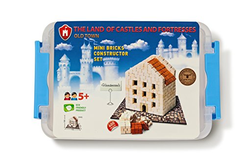 Wise Elk Toy House construction set, real ceramic bricks, gypsum reusable building kit, 430 pcs, educational toy, architecture model kit