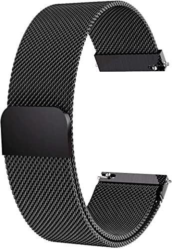 Meyaar Metal Bands Compatible with Realme Band 2, Breathable Stainless Steel Loop Mesh Magnetic Adjustable Replacement Strap for Realme Band 2 for Women and Men (Black) (B0B5B6S8NR) Amazon Price History, Amazon Price Tracker