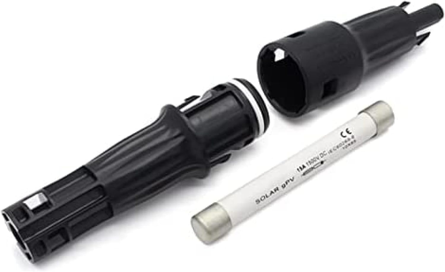 Circ 1500vdc 10 * 85mm Connettore Fusibile in Linea 15a / 20a 1500 V CC Cavo al Portafusibile Solare Fotovoltaico Femmina, 15a Fuse Only