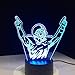Produktbild CRRQQ Motocross Bike Meister Man Nachtlichter LED USB-7 Farben-Sensor-Schreibtischlampe als Ferien Neuheit 3D-Tischlampe Geschenke