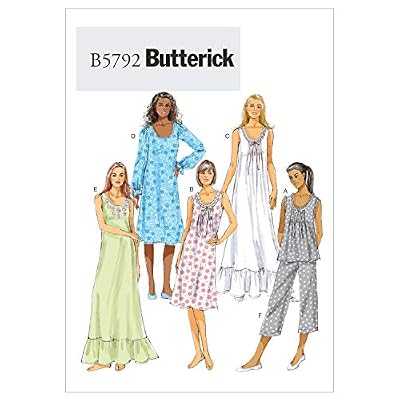 Butterick Patterns B5792ZZ0 Misses' Top Sewing Pattern, Gown and Pants, Size ZZ (LRG-XLG-XXL)