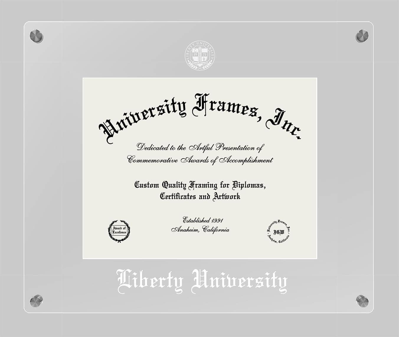 Campus Images Lucent Clear Display Diploma Frame