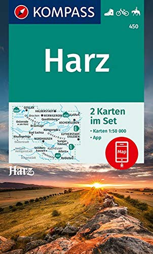 Télécharger KOMPASS Wanderkarte Harz 1 : 50 000: 2 Wanderkarten 1:50000 im Set inklusive Karte zur offline Verwe PDF Ebook En Ligne