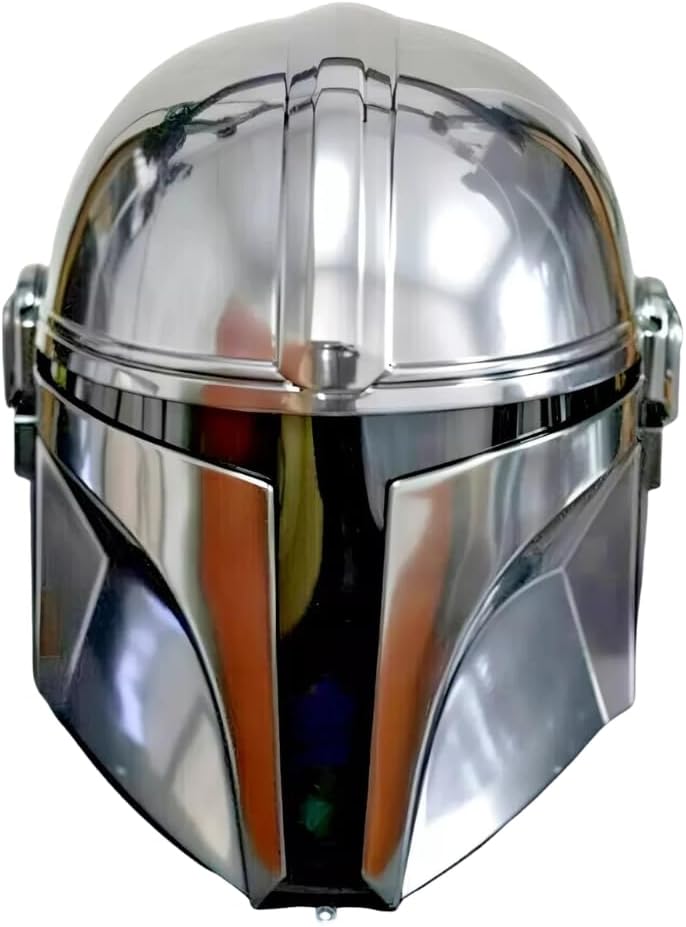 Mandalorian Helmet 1:1 Scale Replica, Medieval Steel Armor, Full Size Hard Helmet