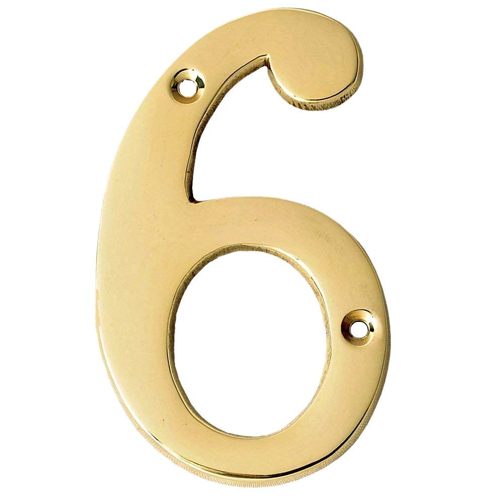 A10SHOP Motif 4-Inch Brass Letters Mailbox Decor Address Signs For Houses Outdoor Wall Decor Mailbox Numbers House Address Numbers For Outside Address Sign for Door Numbers (Polished, Number 3) — Amazon image 10