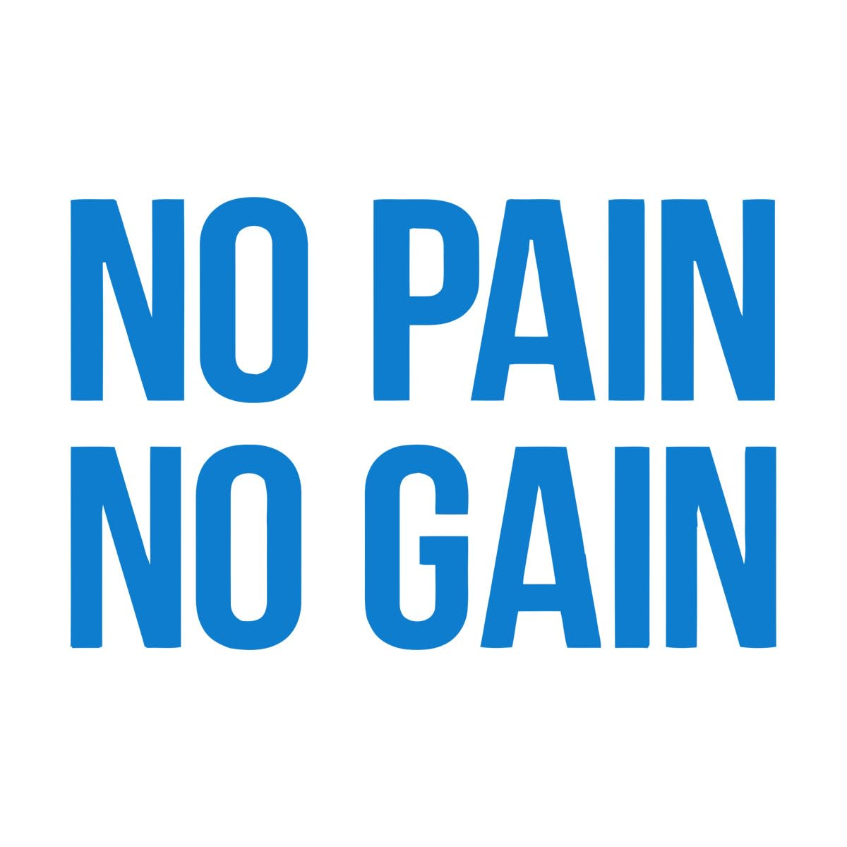 Gym Motivational Quote No Pain No Gain Vinyl Decal Fitness Center Wall Sticker Home Gym Interior Workout Wall Mural Large - 57x84cm