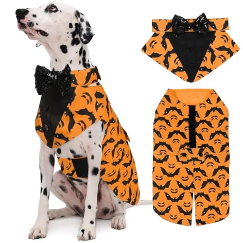 Kuoser costume smoking chien mariage avec bandana