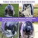 PETSWEET Cat Backpack Carrier, Back Expandable Pet Backpack with Bubble Window, Airline Approved Pet Travel Bag for Small/Medium Cats & Puppies, Hiking, Camping, Outdoor Use (Purple)