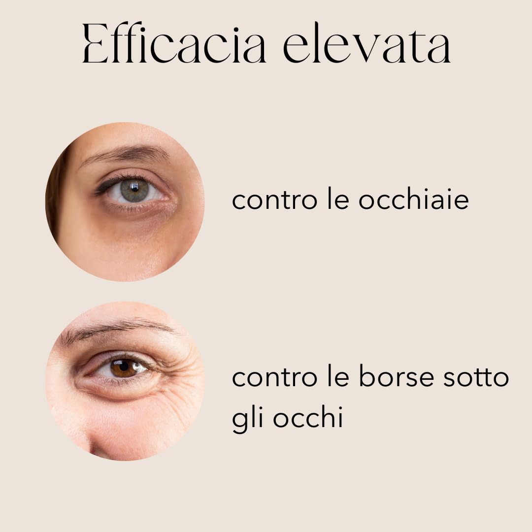 mellow NOIR XTREME Eye Caffeine Booster 15ml - EFFETTO RIMPOLPANTE IMMEDIATO – Siero contorno occhi alla caffeina per occhi stanchi e gonfi – combatte occhiaie e borse – Vegano – Cosmetici naturale