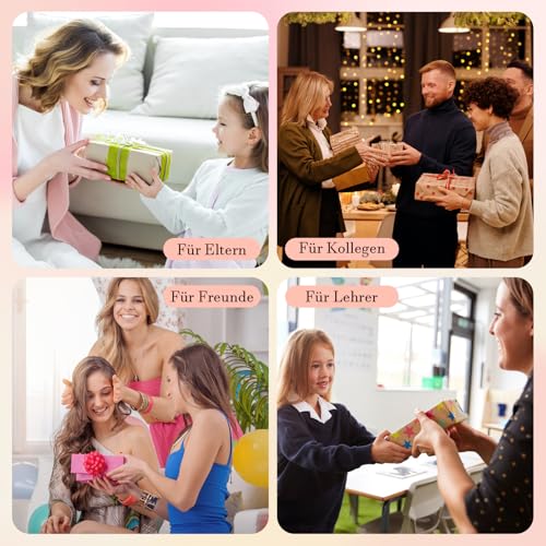 Solinorex Personalisiertes Acryl Geschenke mit Blumenmotiv, Danke Geschenk, Abschiedsgeschenk Kollegen, Dankeschön Geschenke für Frauen Männer Für Geburtstag, Weihnachten, Muttertag, 10x10,5 cm