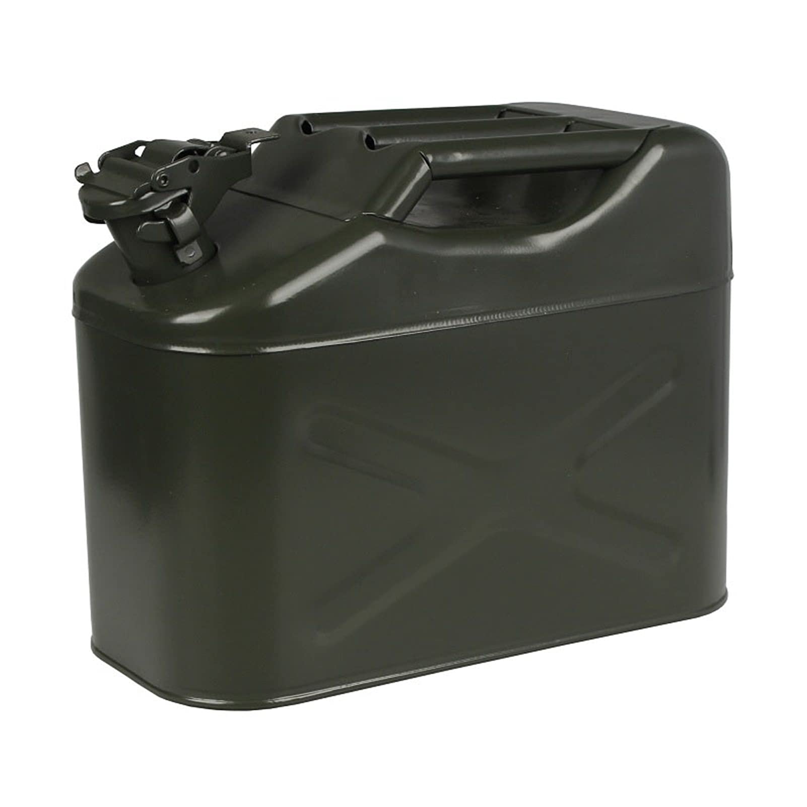 Recipientes para gasolina Tanque de combustible de gasolina de 10 l, contenedor de gasolina, tanque de almacenamiento de combustible de gasolina de respaldo para motocicletas, camiones, verde milita