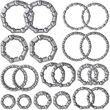 DC,CLISENCE 20 Pcs Bike Bearings, Bike Balls, BMX Bicycle Parts, Ball Bearing Fixed Cage for Bicycles 5mm to...