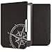 Produktbild kwmobile Pocketbook InkPad 3/3 Pro Hülle - Kunstleder eReader Schutzhülle Cover Case für Pocketbook InkPad 3/3 Pro - Kompass Vintage Design Weiß Schwarz