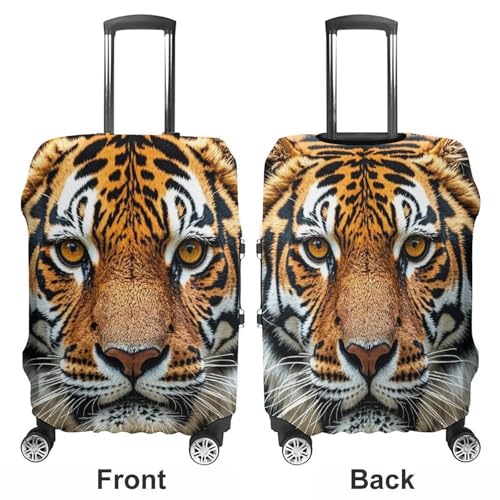 Fierce Tiger Elastic Luggage Cover Suitcase Protector for 19-32 Inch Suitcases | Universal Stretchable Travel Bag Cover | Anti-Scratch, Washable with Zipper Closure M3