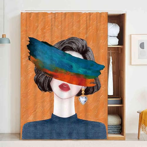 Machtiging Tende per Armadio La Privacy,Tende per Scarpiera,Libreria con Tende Antipolvere,Antipolvere E Ombreggiante,Ventilazione,Lavabile,Adatto per Armadi E Cabine Armadio da Cucina