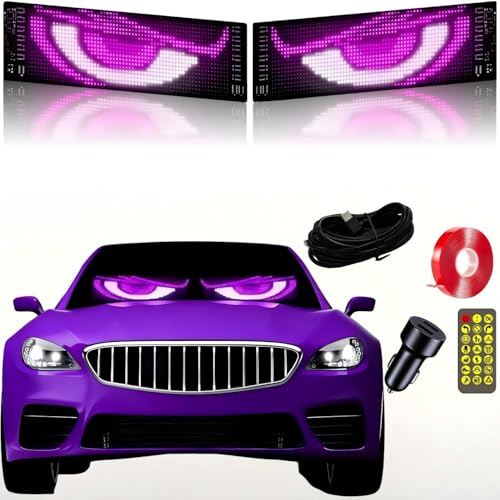 Devil Eyes Light for Car Windshield,Led Eyes for Car,23"x5" 1PCS