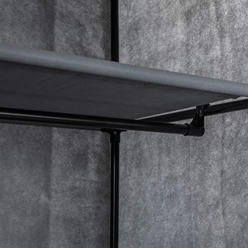 axentia-Armario-de-Tela-Aleacion-de-Acero-Gris-Aprox-60-x-148-x-45-cm