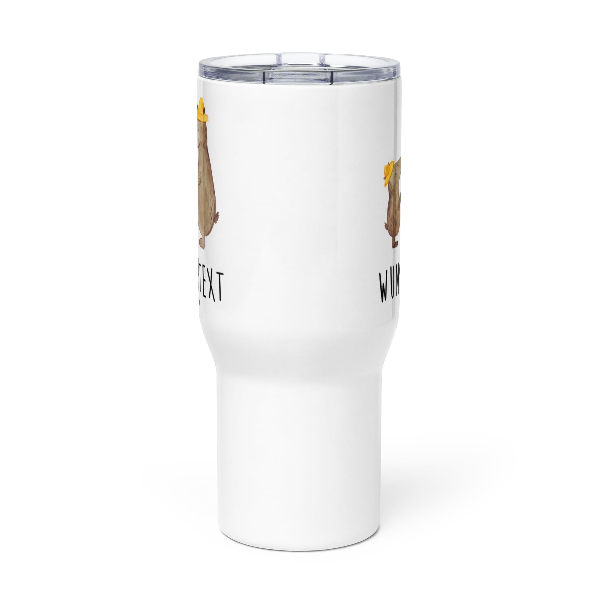 Mr. & Mrs. Panda Personalisierter XXL Thermobecher Bären mit Hut - Personalisierte Geschenke, Familie, Kinder, Reisebecher, Vater, Vatertag, XL, PersonalisierteXL Reisetasse, Muttertag