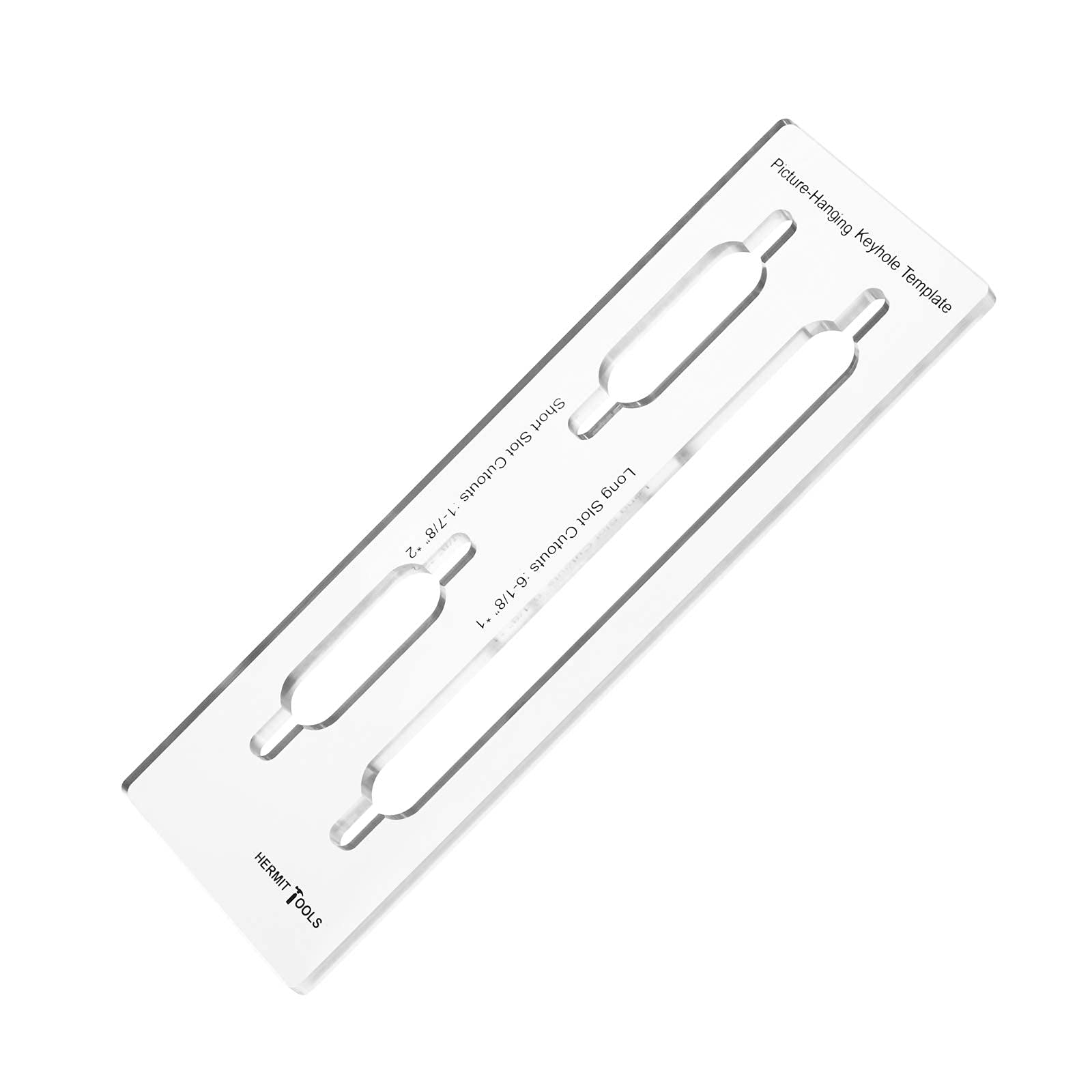 9"×3" Inches Picture-Hanging Keyhole Templates
