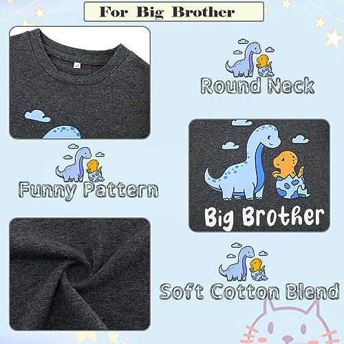 Funnycokid Big Brother Little Brother Matching Outfits Toddler Lil Bro Boy Shirts Set Baby Gifts Clothes4