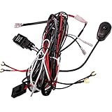 HUIQIAODS 汎用スイッチ付き リレーハーネス フォグランプリレー12V 40A LED取付用配線キット ブレードヒューズ 8FT 一本入り「２灯用」 多色