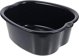 FOMIYES Bath Feet Portable Bathtub Foot Soaking Bath Basin Plastic Foot Soaking Tub Foot Wash Basin Foot Bucket Bath Tub for Home Spa Pedicure Use Black Portable Tub Foot Tub Basin