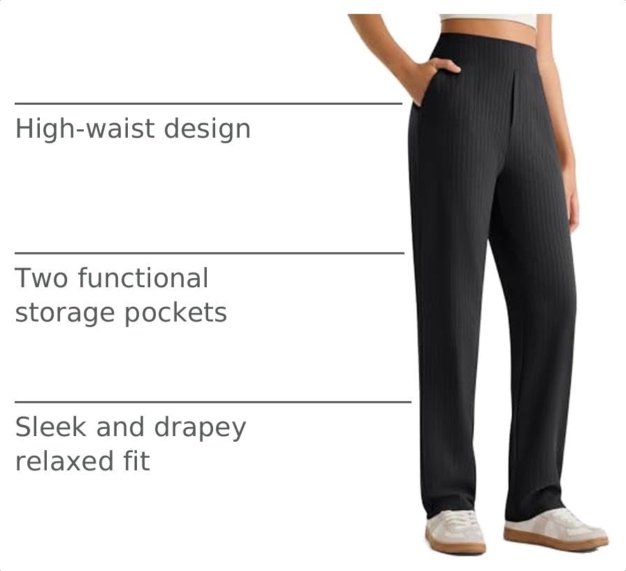 ShiftReady Womens Dress Pants Pinstripe Straight Leg Work Yoga - image 4