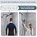 BRIGHT SHOWERS Brass Shower Arm Extender for Rain and Handheld Shower Head, 14 Inch Universal Shower Head Extension Arm, Adjustable Height & Angle, Oil-Rubbed Bronze