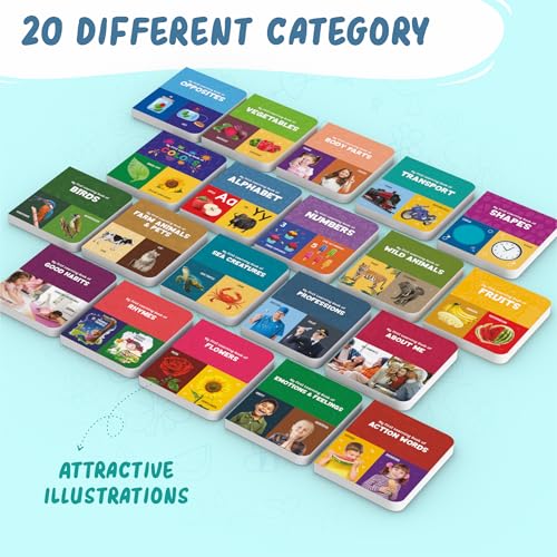 Image of My First Library Box Set of 20 Board Books for Toddlers & Kids 1-5 Years | ABC, 123 Numbers, Wild Animals, Colors, Shapes & More | Durable Early Learning Preschool Books Gift Set for Boys & Girls