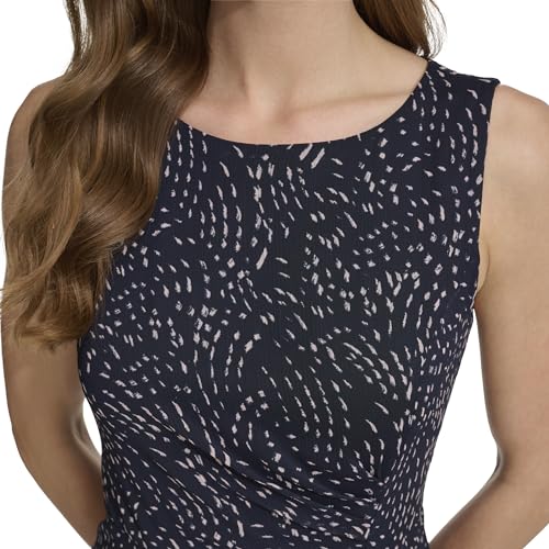 Image of DKNY Women's Sleeveless Side Drape Midi Dress