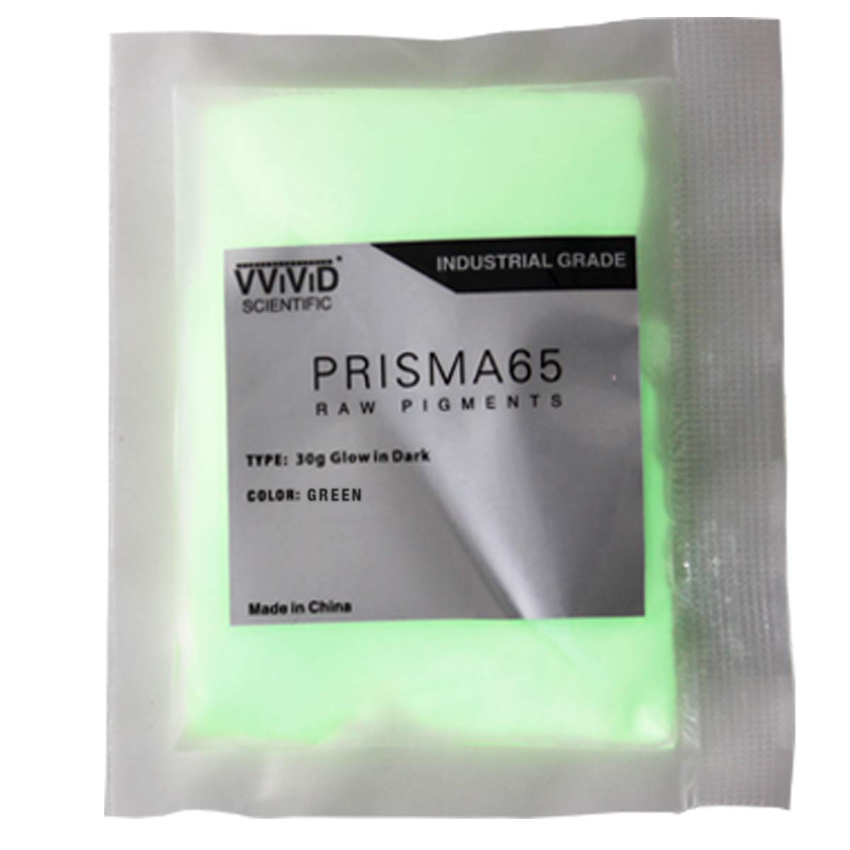VViViD Green Glow in The Dark Fine Pigment Powder 30 Gram/1 Ounce Packet