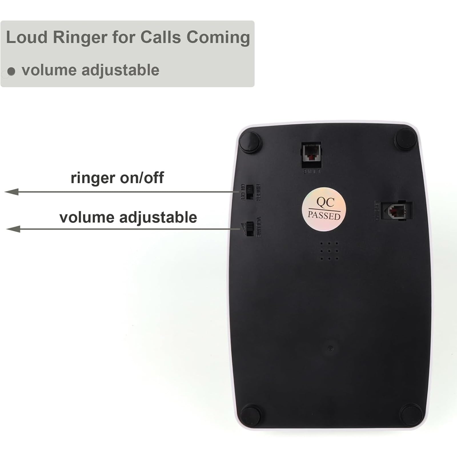 Telefono fisso per la casa, telefono girevole retrò per uso domestico con suonerie e volume, vecchio stile desktop analogico, telefono girevole