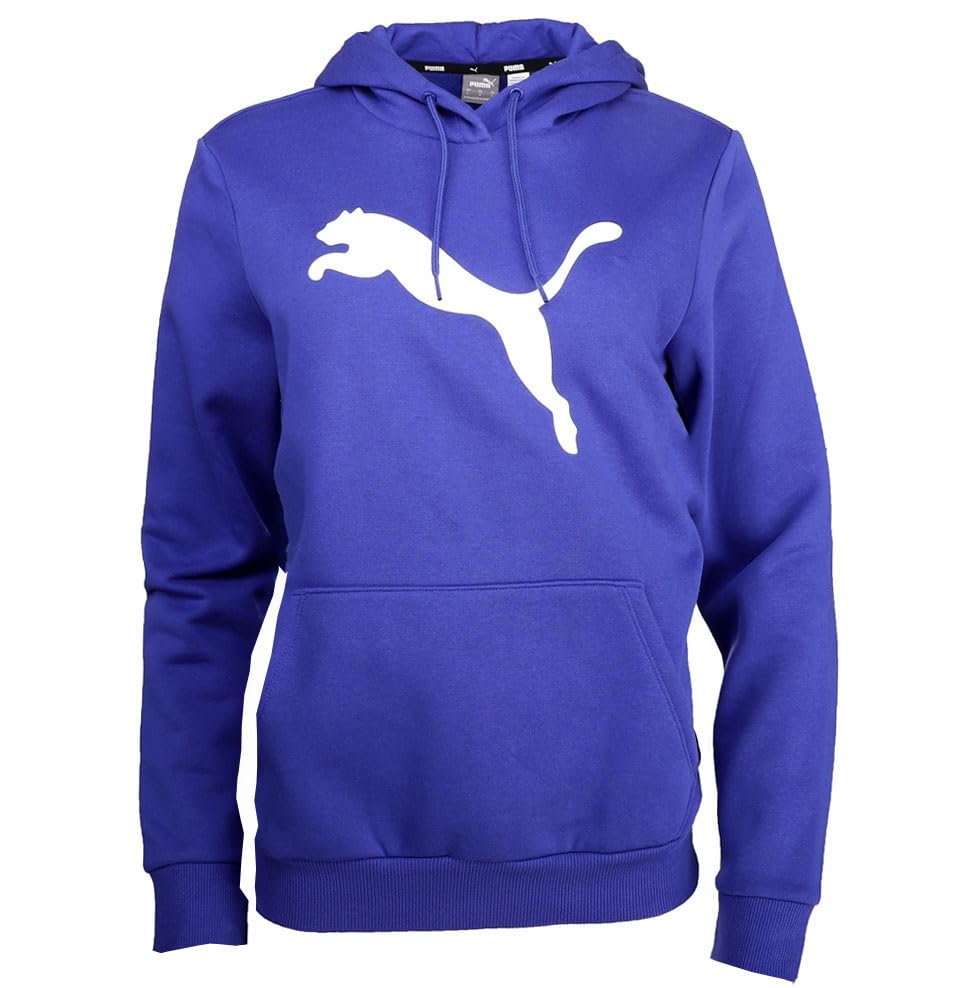 PUMA Womens Essentials Cat Logo Hoodie Casual Outerwear Casual Drawstring - Blue